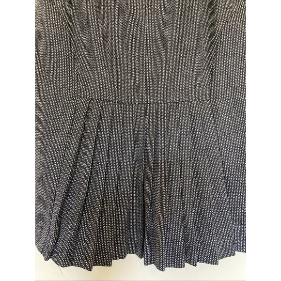 Express Polyester Wool Blend Lined Pleated Detail Skirt Careerwear Office 6 - Picture 3 of 5